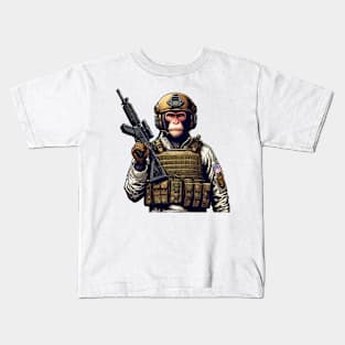 Tactical Monkey Kids T-Shirt